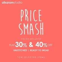 Alkaram Studio clothing store Price Smash winter sale 2023