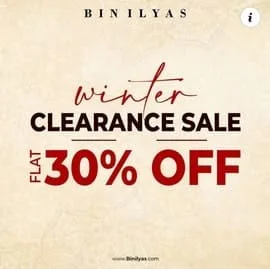 BIN ILYAS clothing store Winter Sale 2023