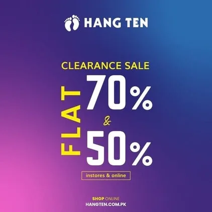 HANG TEN western causal clothing brand WINTER CLEARANCE SALE