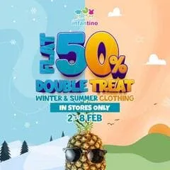 Infantino baby basics & apparels brand offers Winter Double Treat Sale