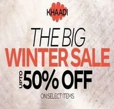 Khaadi clothing Winter Sale Upto 50% Off