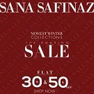 Sana Safinaz clothing brand Winter Collection Sale