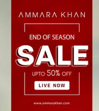 Ammara Khan luxury fashion house Winter Season Sale