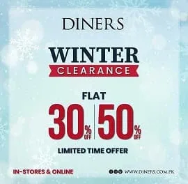 Diners clothing and footwear brand Winter Sale 2023