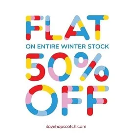 Hopscotch kids clothing brand WINTER SALE Flat 50% OFF