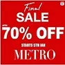 Metro Shoes Pakistan Final Sale 2023 is Live Now