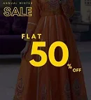 Zahra Ahmad women clothing brand Winter Sale Flat 50% Off