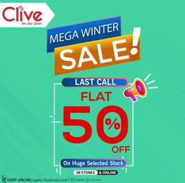 Clive Shoes store mega winter sale 2023