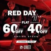 Hi Street causal clothing brand Red Day Sale