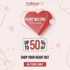 Makeupcity beauty and personal care shop Valentine Day Sale