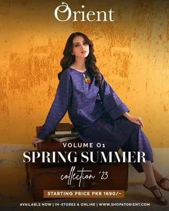 Orient Textiles lawn and summer collection 2023