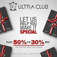 Ultra Club men clothing brand Valentine's Day Sale