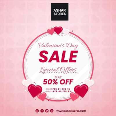 Ashar Stores Pakistan's first budget store Valentines Day Sale