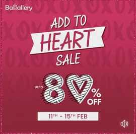 Bagallery multibrand store for fashion and makeup Valentine Day Sale