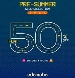 edenrobe clothing brand PRE-SUMMER SALE on kids clothing