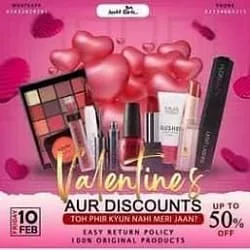 Just4girls Pakistan's First Premium Online Health & Beauty Store Valentine's Day sale