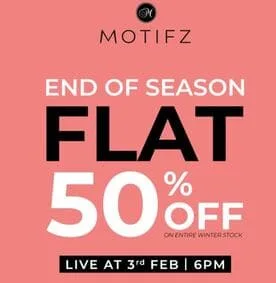 Motifz women clothing brand Winter Sale