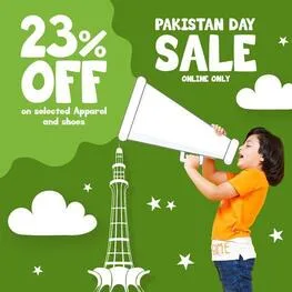 Bachaa Party kids clothing brand offers Pakistan Day Sale