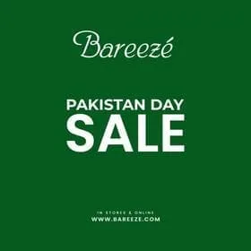 Bareeze fashion brand offer Pakistan Day Sale