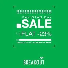 Breakout Clothing offers Pakistan Day Sale