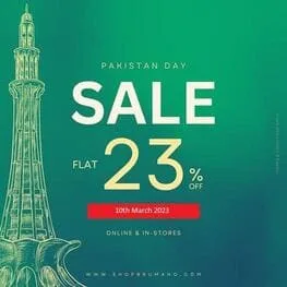 Brumano men clothing brand Pakistan Day Sale