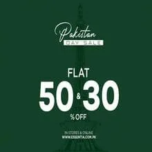 Essentia Men-Women-Kids clothing store offers Pakistan Day Sale,