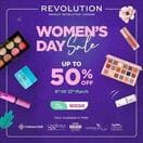 Makeup Revolution beauty and body care store Women Day Sale