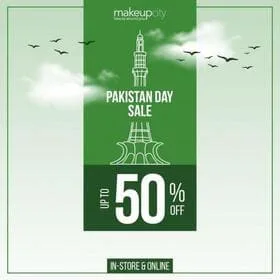 Makeup City cosmetics and makeup store Pakistan Day Sale