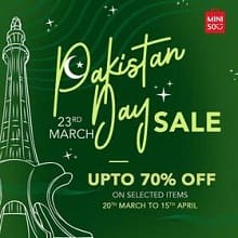 MINISO household goods, cosmetics store offers Pakistan Day Sale