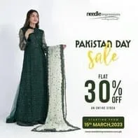 Needle Impressions women clothing brand Pakistan Day Sale