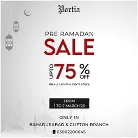 Portia Fabrics Pre Ramadan Sale 2023