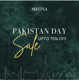 Sifona women clothing brand offers PAKISTAN DAY SALE