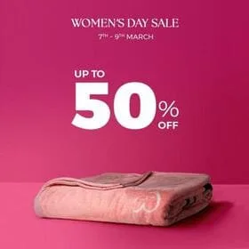 The Linen Company home textile store offers Women Day Sale