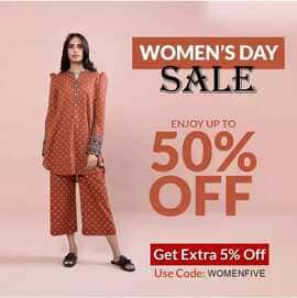 Allura clothing brand offers Women Day Sale