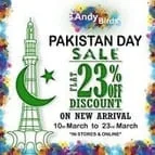 AndyBirds kids clothing brand offers Pakistan Day Sale