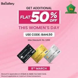 Bagallery multi brand e store offers Women Day Special Sale