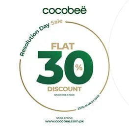 Cocobee kids clothing brand offers Resolution Day Sale