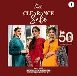 Hint Online clothing and fashion store Clearance Sale