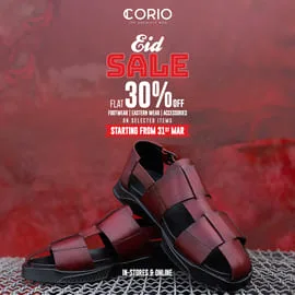 Corio Shoe Shop and Clothing Company Eid Sale