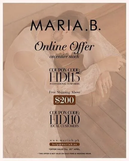 Maria.B Clothing Eidi Discount