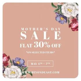 Beyond East's Clothing Mother's Day Sale