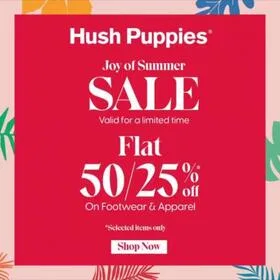 Hush Puppies shoes Summer Sale