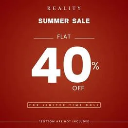 Reality clothing Summer Sale