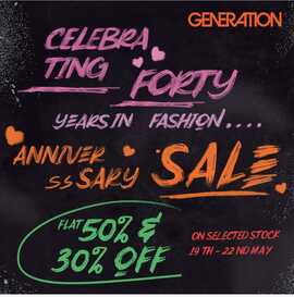 GENERATION clothing Anniversary Sale