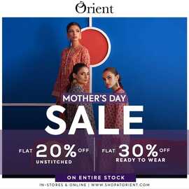 Orient Textiles Mother Day Sale