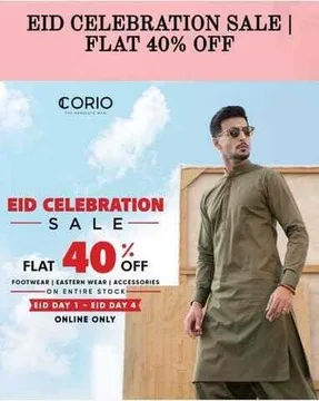 Corio Clothing and Footwear Store Eid Sale