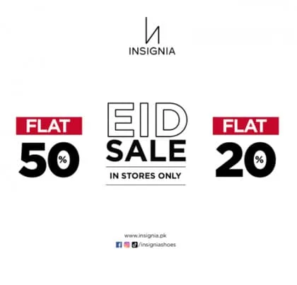 Insignia shoes store Eid Sale