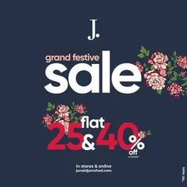 junaid Jamshed clothing Grand Festive Sale