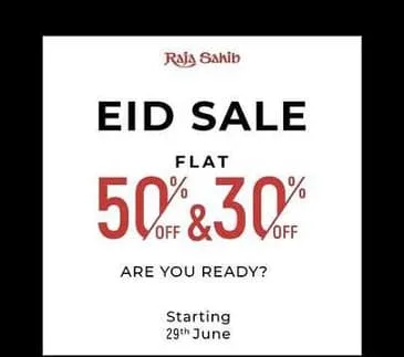 RajaSahib shopping center Eid Sale