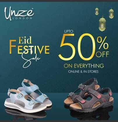 Unze London shoe stores Eid Festive Sale